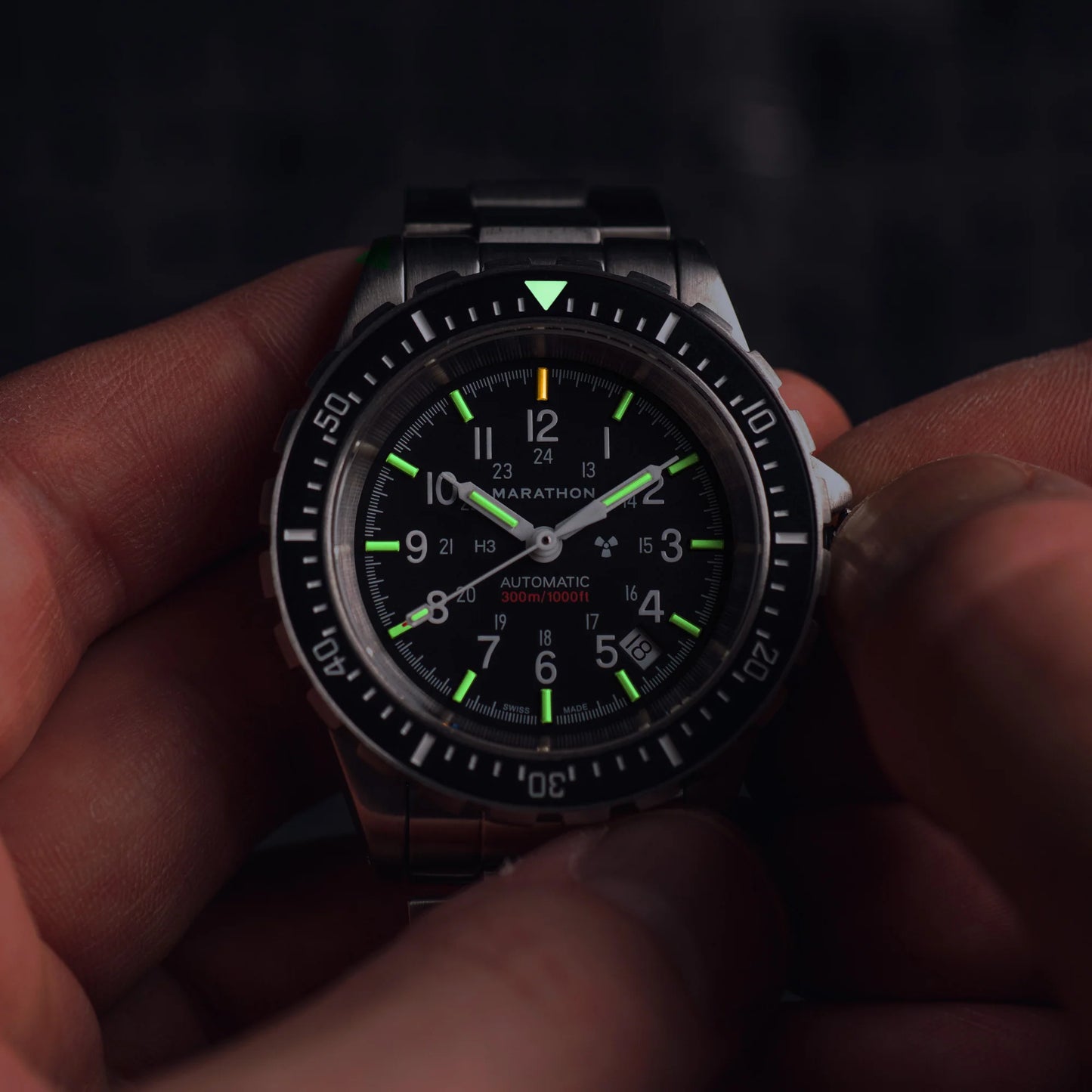 41Mm Large Diver'S Automatic (GSAR) with Stainless Steel Bracelet