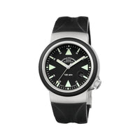 S.A.R. Rescue Timer 42Mm - Black on Rubber Strap