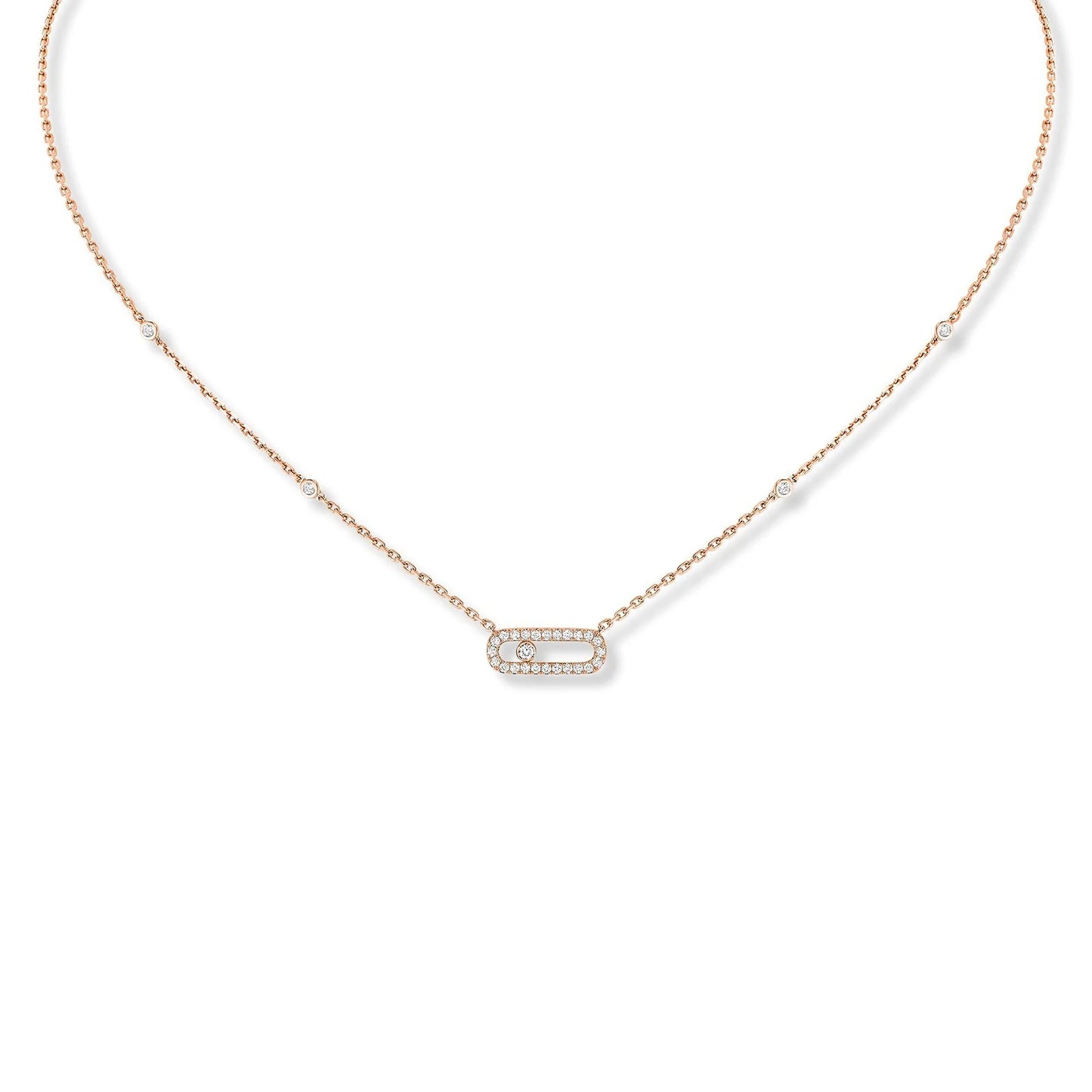 Move Uno Necklace Pavé
