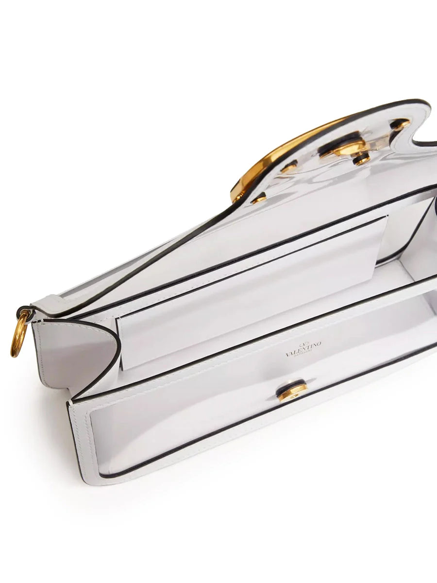 Loco Shoulder Bag in Polymeric Material Transparent