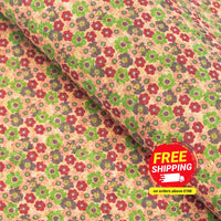 Quirky Florals, Cork Fabric- COF-403-A-0