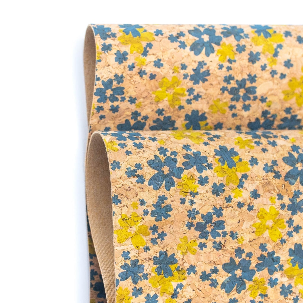 Sprinkled Florals, Cork Fabric COF-417-NEW-2