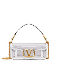 Loco Shoulder Bag in Polymeric Material Transparent