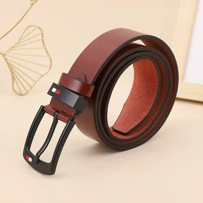 HEERAK Fashion Belt Mens Straps PU Alloy Square Buckle Business Leisure Casual Luxury Belts Black for Men Jeans Pants Waistband