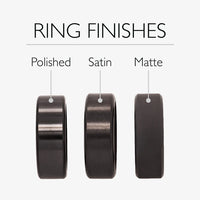 Black Diamond - Men’S Ring 8Mm - Yellow Gold Band W Black Diamond Inlay and Diamond Insets - ZEUS -