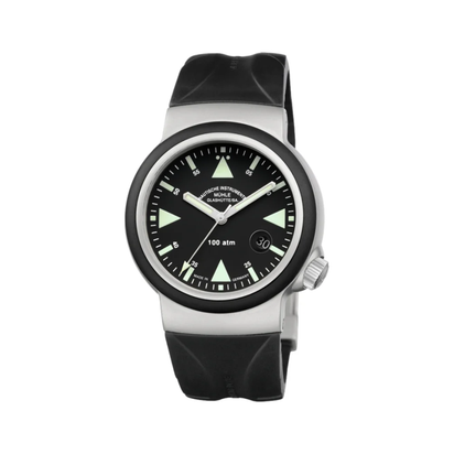 S.A.R. Rescue Timer 42Mm - Black on Rubber Strap