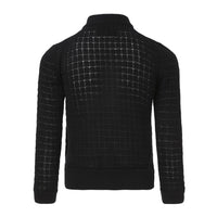 Balck Summer Cardigan with Front Buttons Fastening-1