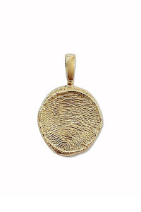 Custom Fingerprint Coin Pendant