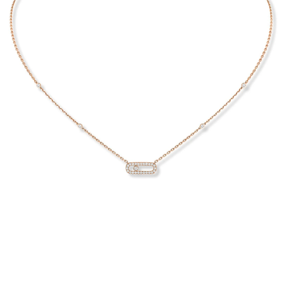 Move Uno Necklace Pavé