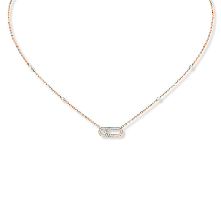 Move Uno Necklace Pavé