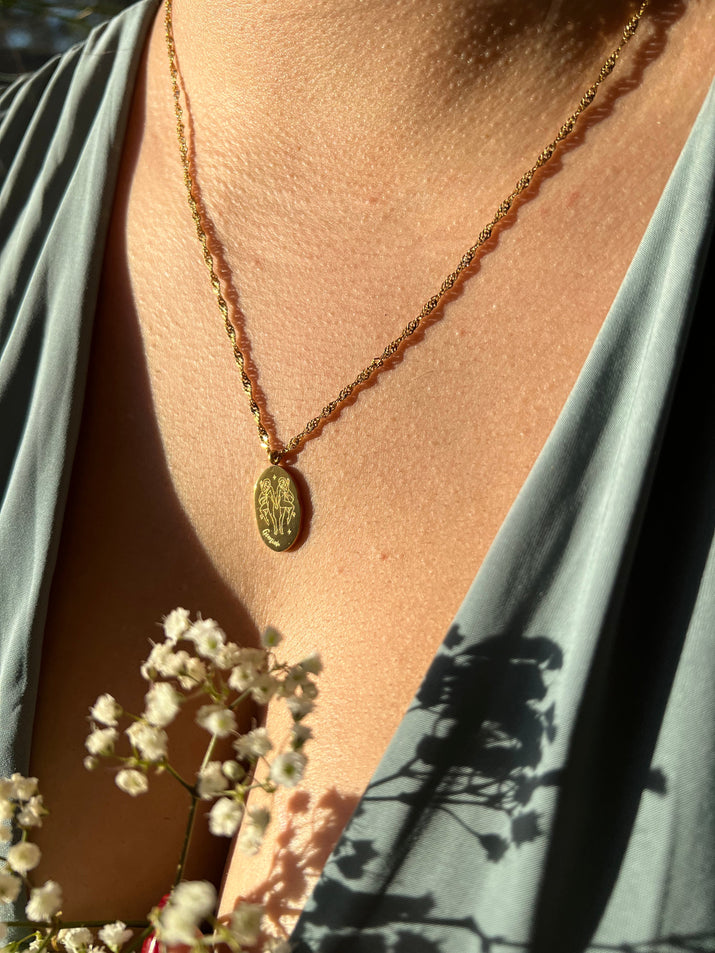 Dainty Zodiac Necklace - 18K Gold Filled