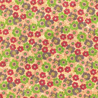 Quirky Florals, Cork Fabric- COF-403-A-3