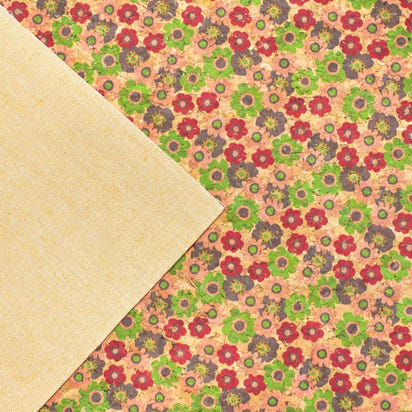 Quirky Florals, Cork Fabric- COF-403-A-2